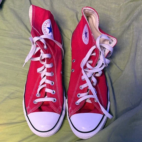 Converse - 2000s Red High Tops - Picture 1 of 3
